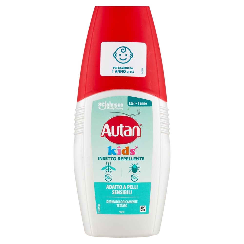 Autan Kids Vapo per bambini da 1 anno di età, insetto repellente, contro zanzare e zecche, 100ml